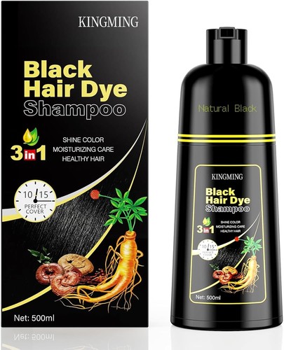 Black hair dye - shampoo, 3