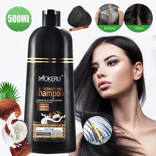Black hair dye shampoo - dye,