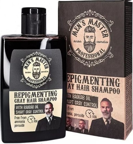 Repigmenting gray hair shampoo - gray,