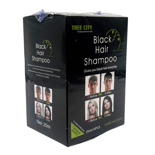 Black hair shampoo 25ml single