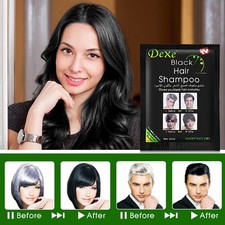 10 Pcs Black Hair Shampoo Just