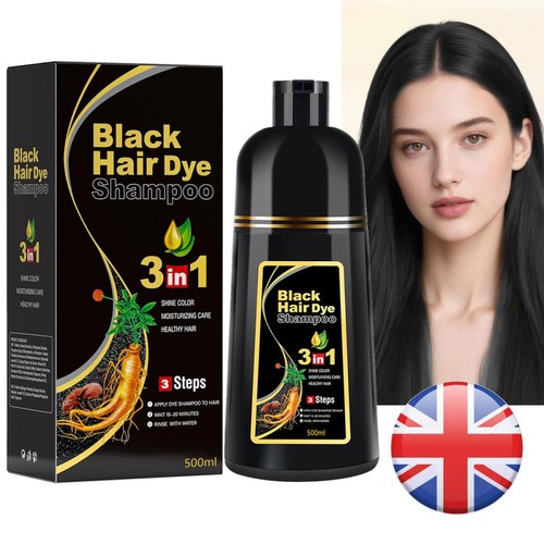 Black hair dye - 1, shampoo