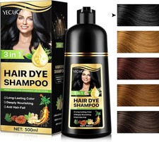 Black Hair Dye Shampoo 3 in 1