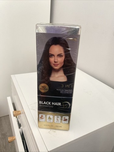 Black hair shampoo - black,